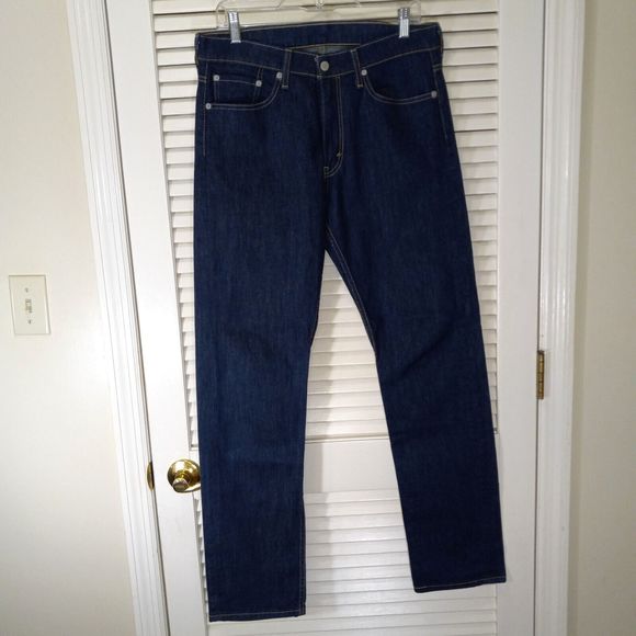 Levi's 513 Jeans W31XL32 Slim Straight Dark Wash Stretch Denim Levis Denim - Picture 1 of 14